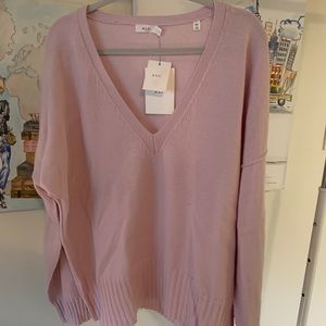 A.L.C V neck sweater in lavender